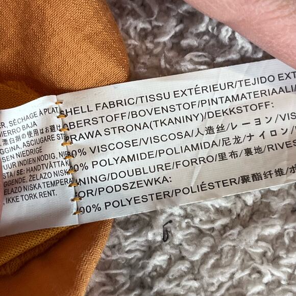 Moon River Smocked Flutter Sleeve Midi Sleeve Dress Size S Peasant Milk Maid - Picture 6 of 7